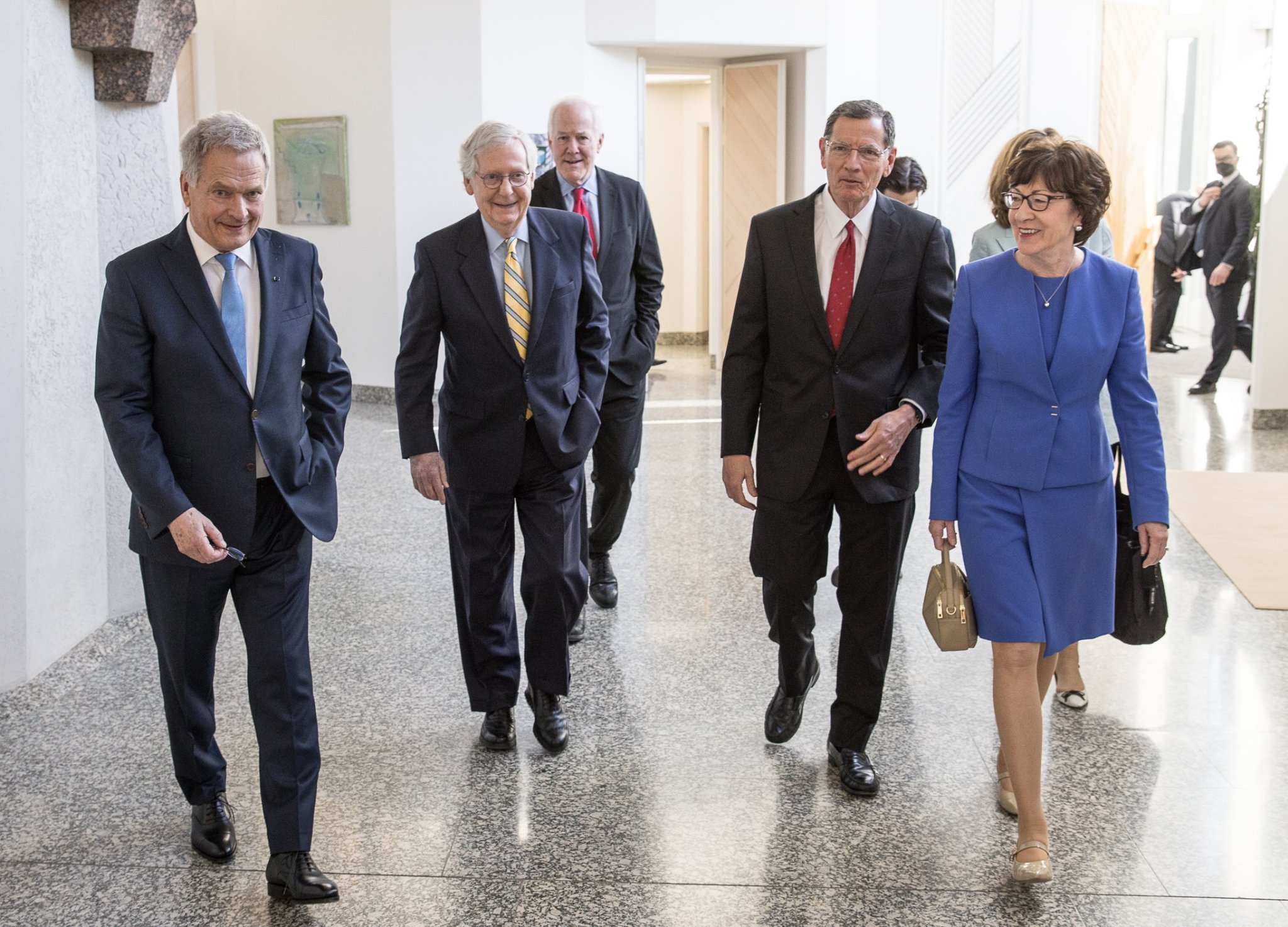 Senator Collins with Finland President